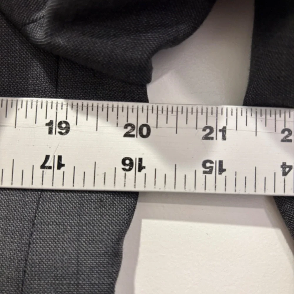 Kenneth Cole Charcoal Gray Two Button Blazer Sport Coat Jacket Triple Pocket 40R